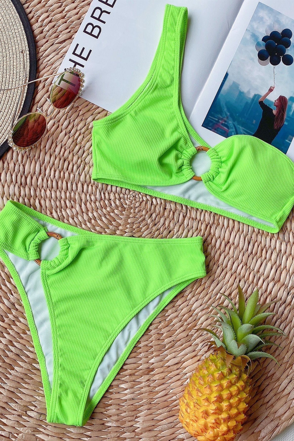 Bikini Diana - Rembourré - Spaghetti Taille Haute-Maillots de bain-PARIS FEMME