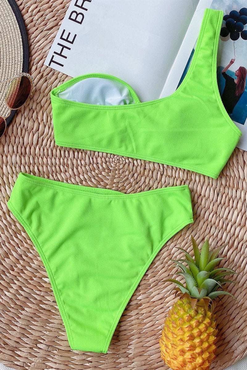 Bikini Diana - Rembourré - Spaghetti Taille Haute-Maillots de bain-PARIS FEMME
