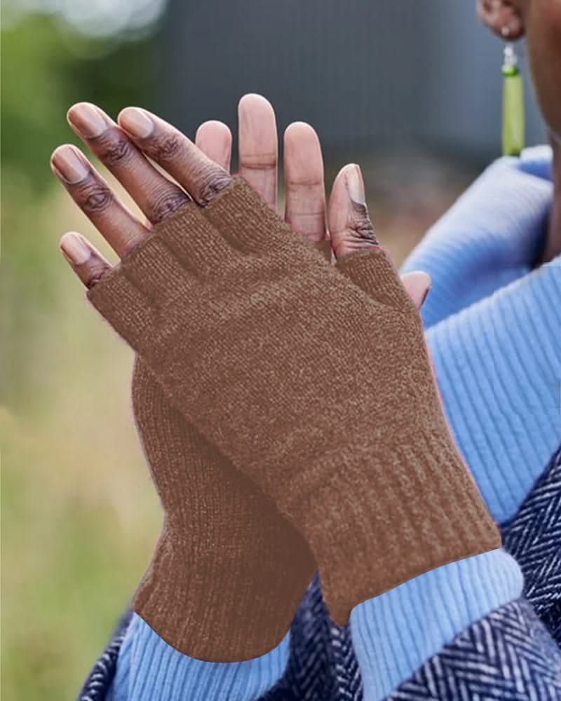 Gants unisexes à doigts coupés thermiques-ACCESSORIES-PARIS FEMME