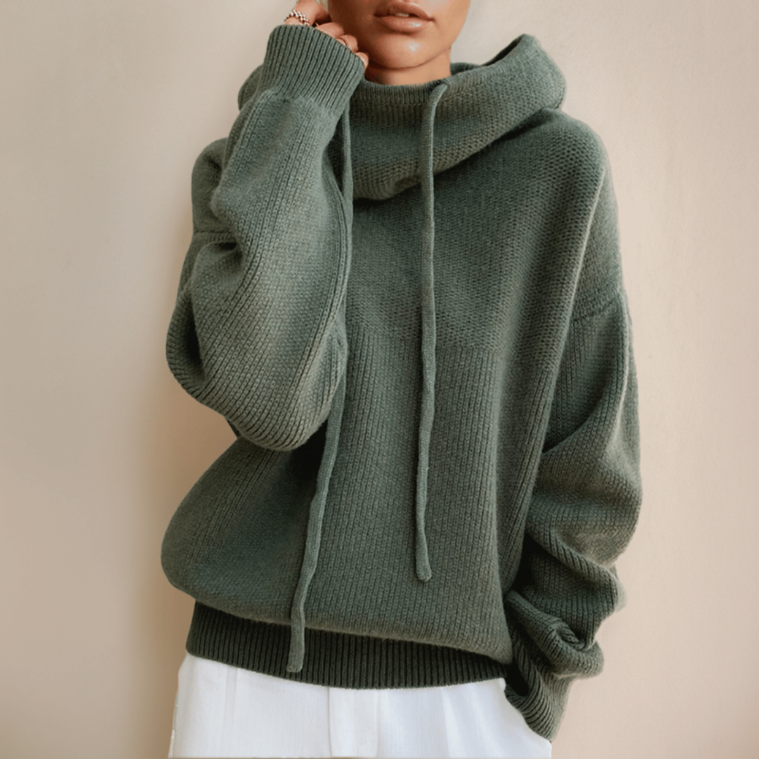 Pull Oversize Lea avec Col Roulé-Pull Col Roulé pour Femme-PARIS FEMME