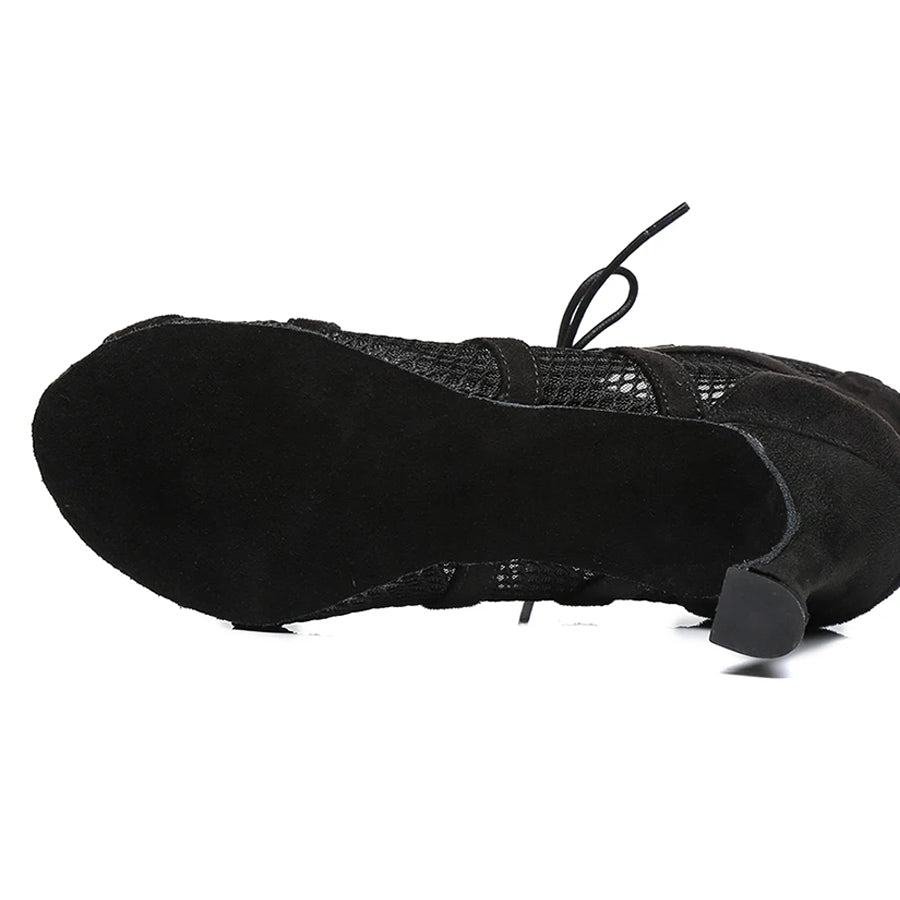 Bottes à Talons Personnalisées Maille Salsa Jazz Femme-Chaussures-PARIS FEMME