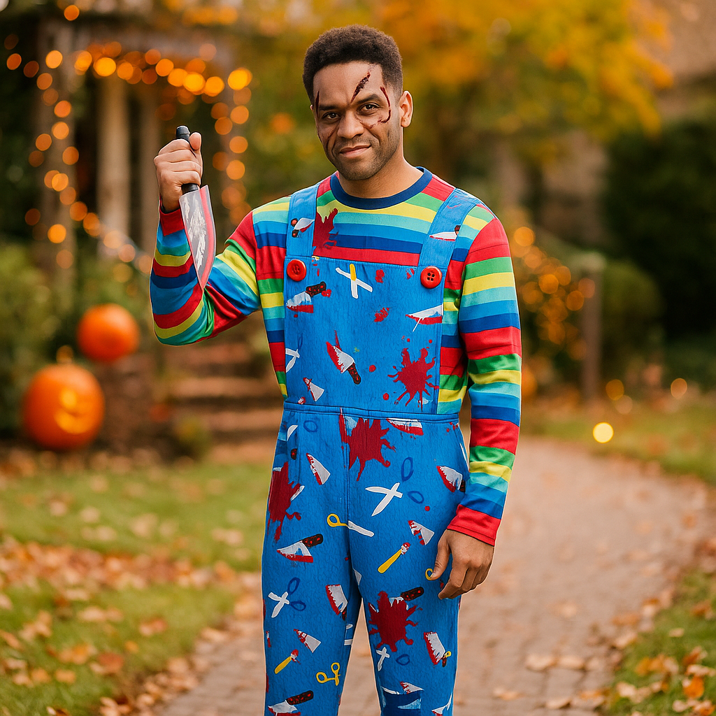 Halloween-Killer-Kostüm - Schreckliches Horror-Outfit für Herren