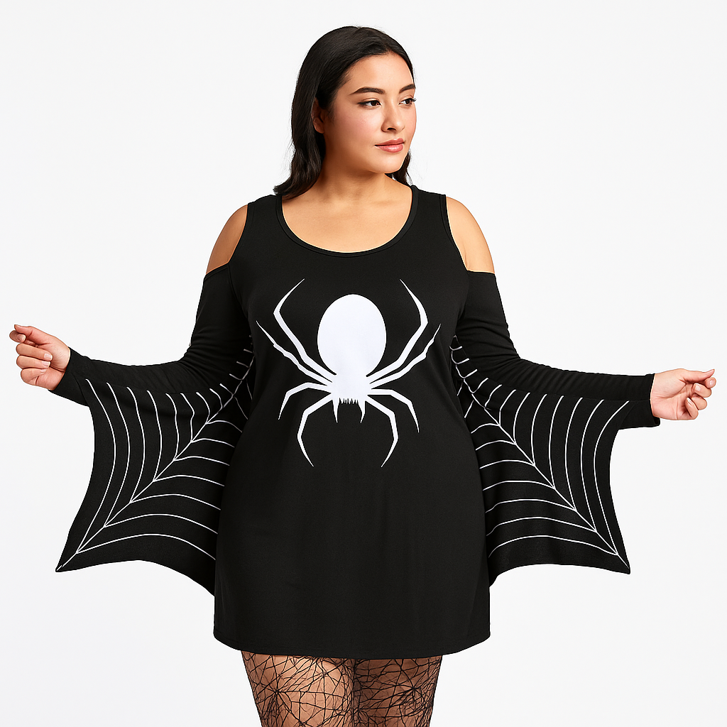 Robe Mini Gothique Erica - Kühnes Halloween-Kostüm - Einzigartiger Stil
