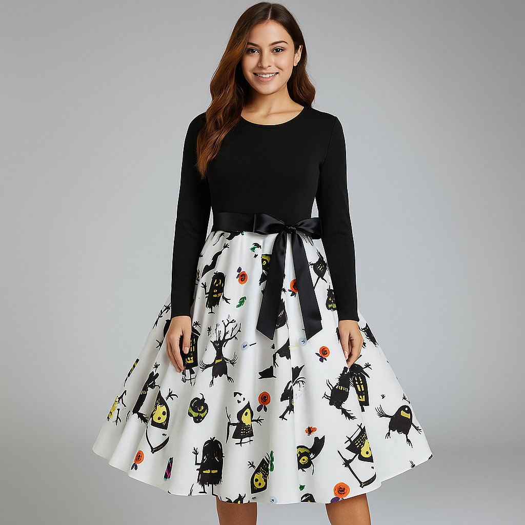 Benedetta - Elegantes Kostümkleid - Bequeme Lange Ärmel