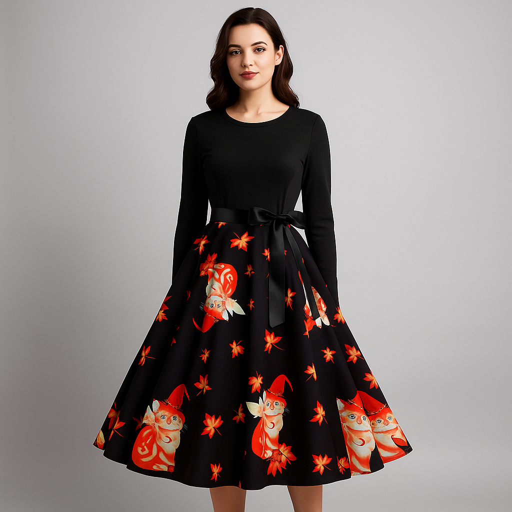 Benedetta - Elegantes Kostümkleid - Bequeme Lange Ärmel