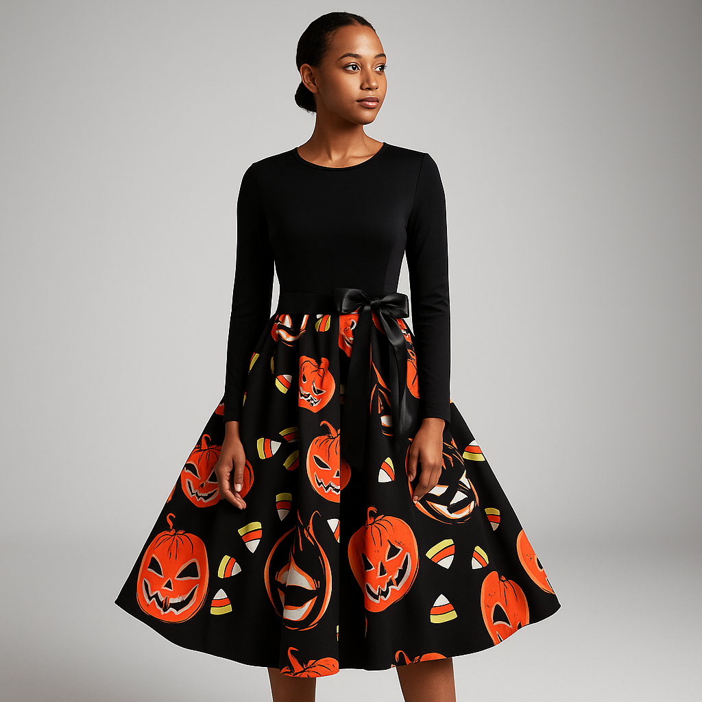 Benedetta - Elegantes Kostümkleid - Bequeme Lange Ärmel
