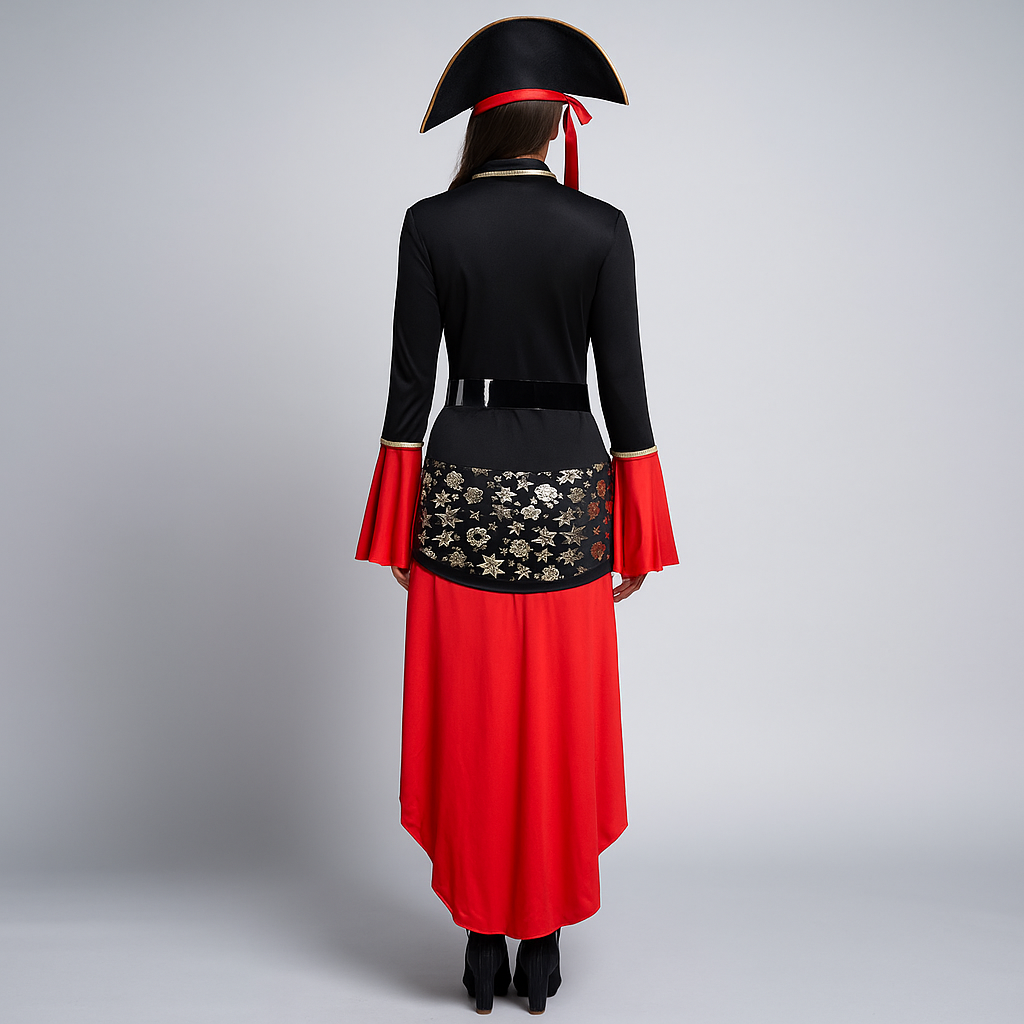 Angelica - Elegantes Piratenkostüm - Ideal für Halloween & Feste