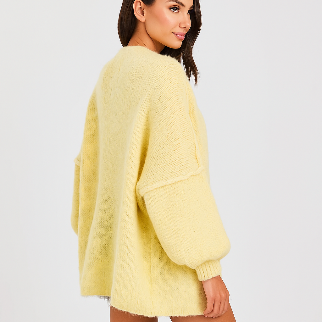 Cardigan Oversized Femme Doux - Confortable - Élégant - Chaud