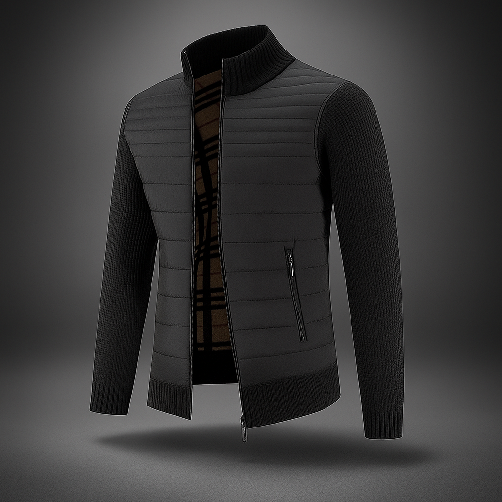 Manteau classique homme - col montant - style intemporel élégant