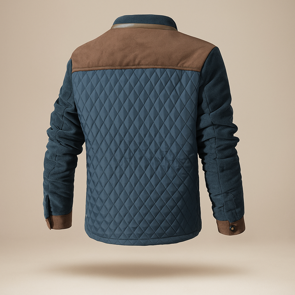 Veste confortable hommes - col montant - chaude et élégante