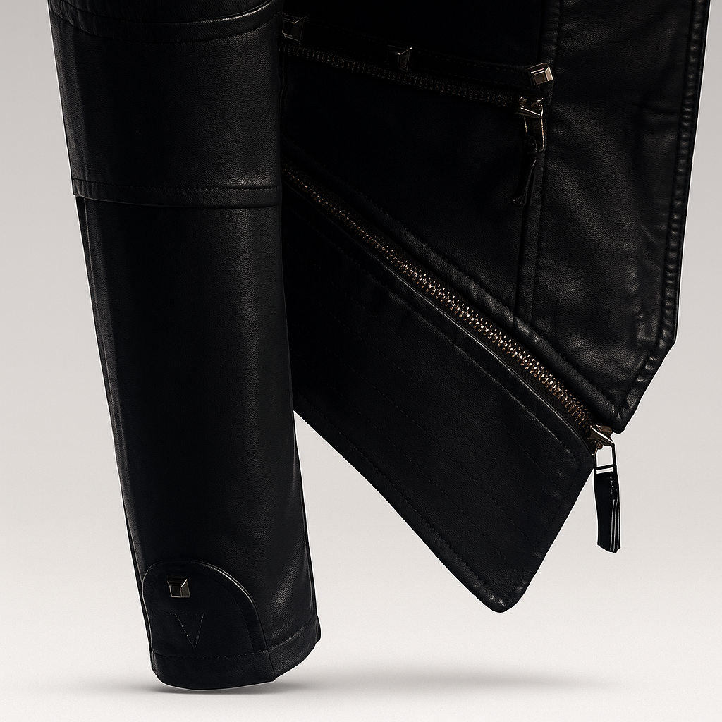 Veste en Cuir Gothique pour Femmes - Style Fort - Design Unique