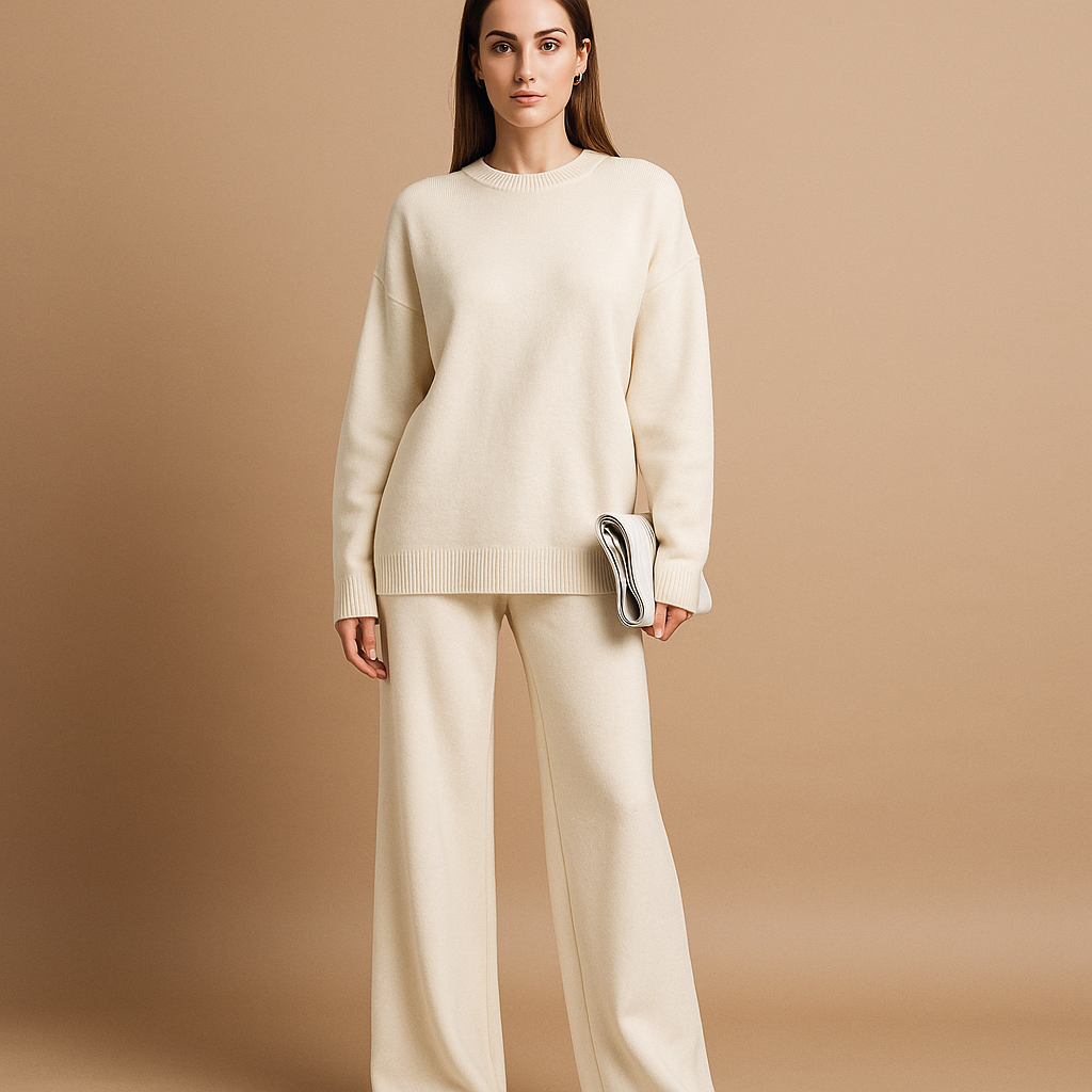 Ensembles de Pulls - Pull Col Montant - Pantalons Assortis Luo