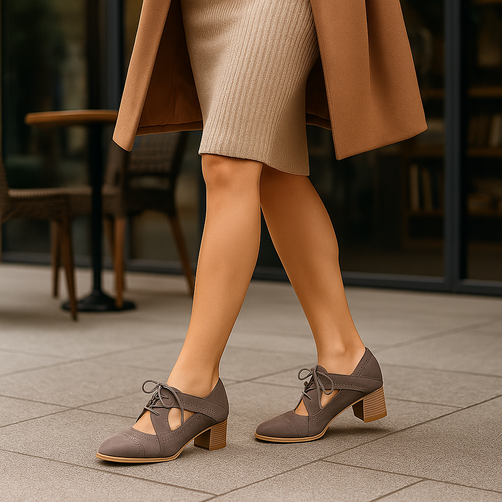 Chaussures Orthopédiques Vintage Femme – Élégance & Confort