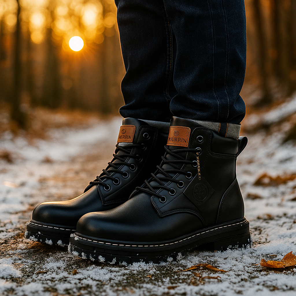 Paul - Bottes à lacets en cuir homme