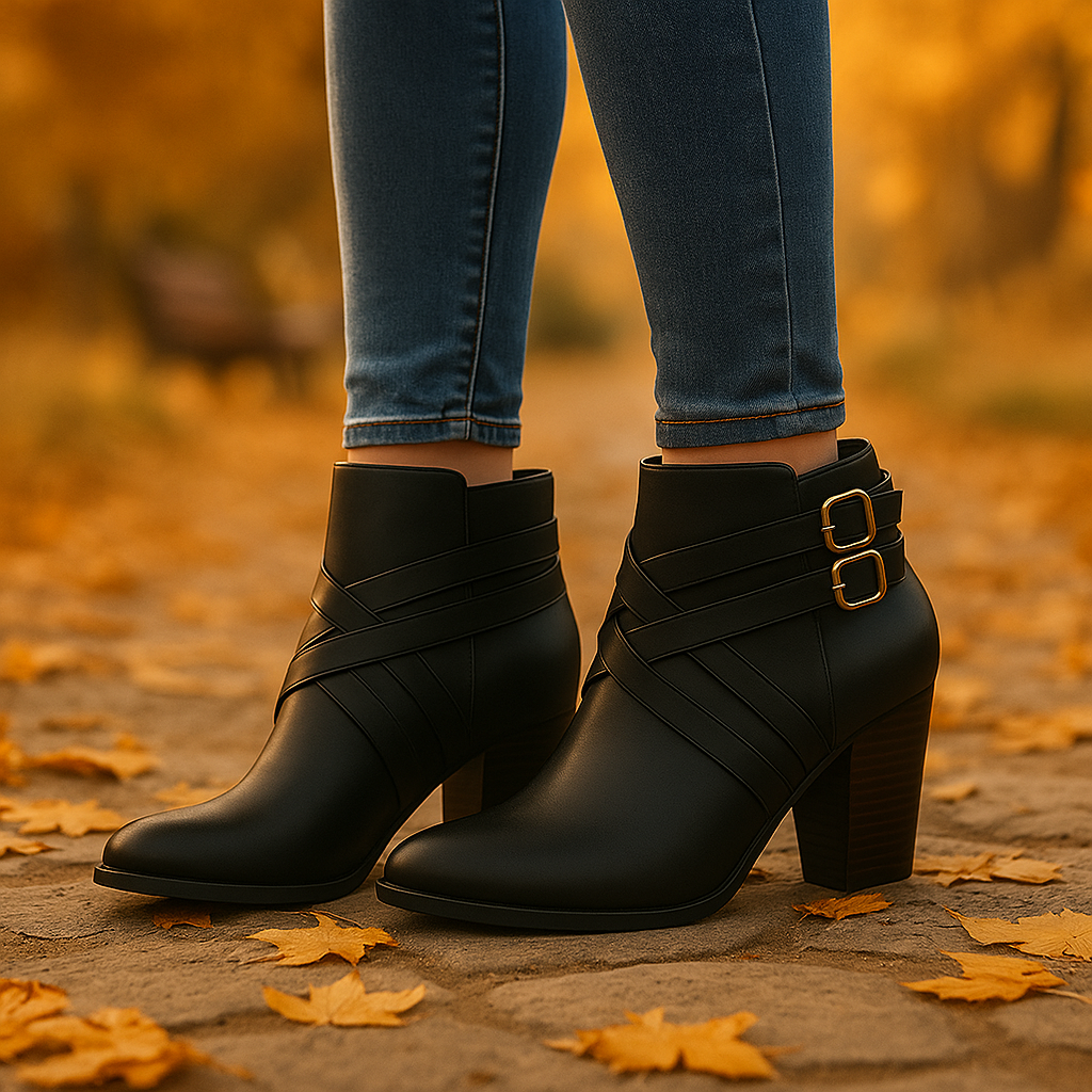 Bottines à Talons Élégantes Femme