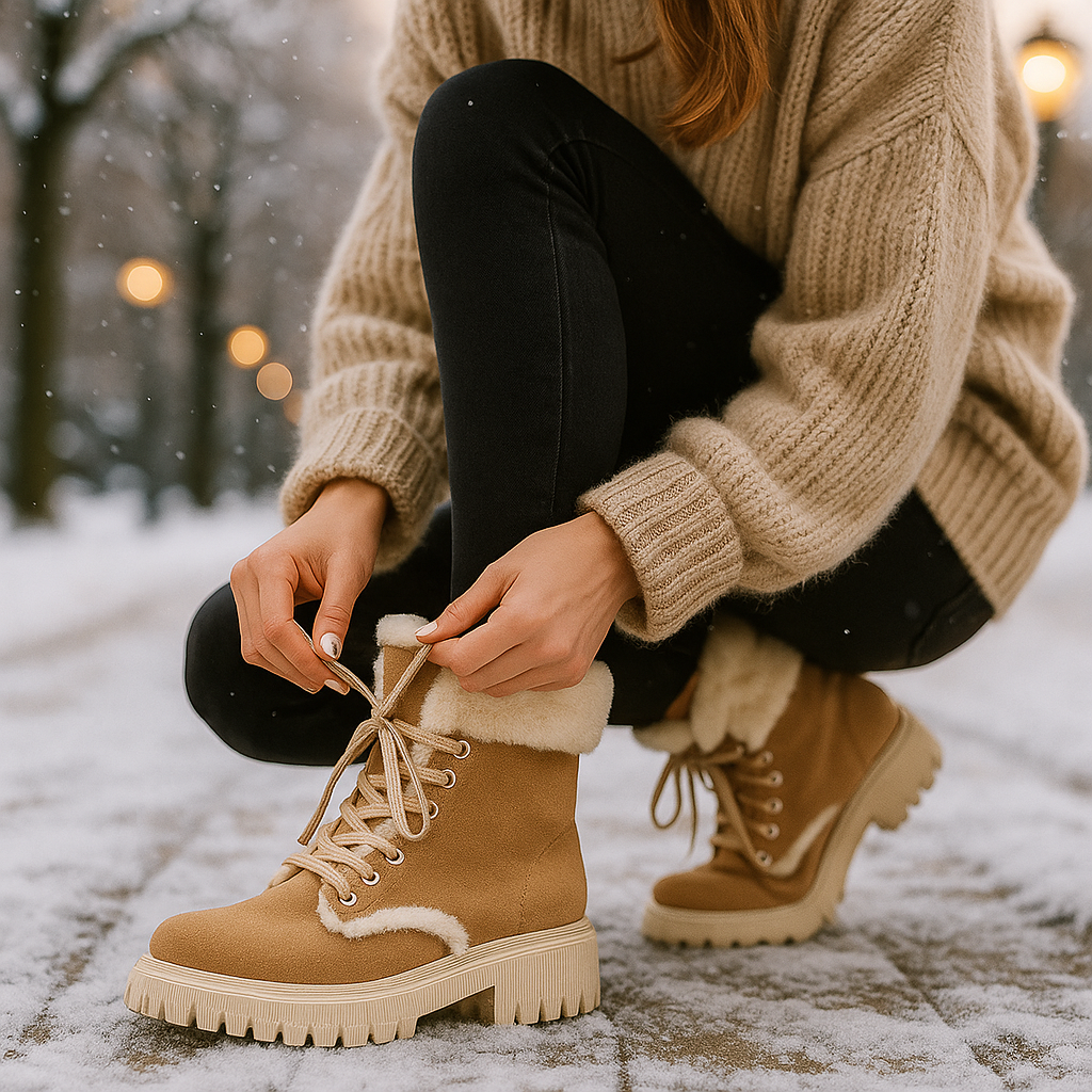 Bottes d’Hiver Femme – Chaudes et Antidérapantes