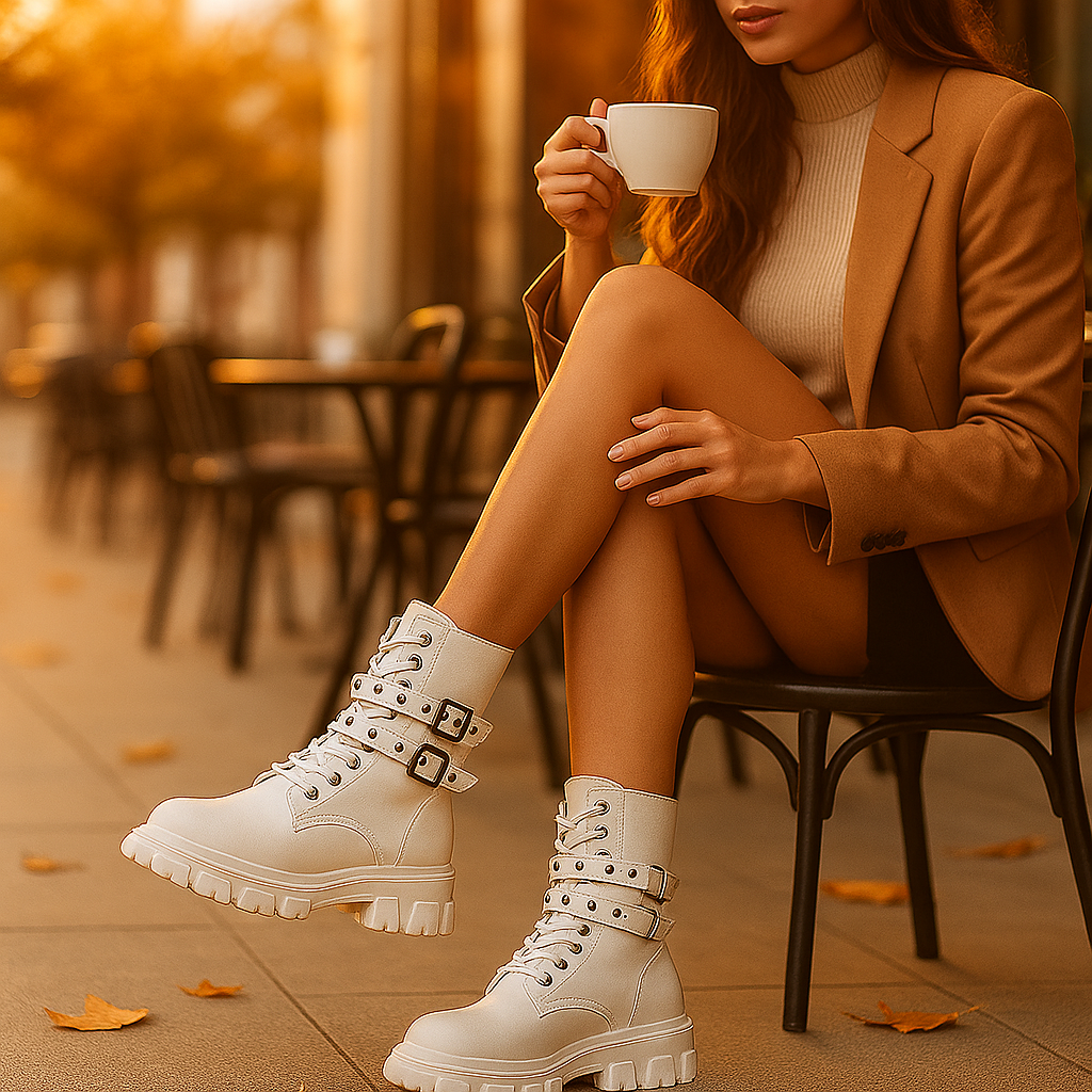 Bottines Femme à Lacets – Sangles Ajustables et Robustes