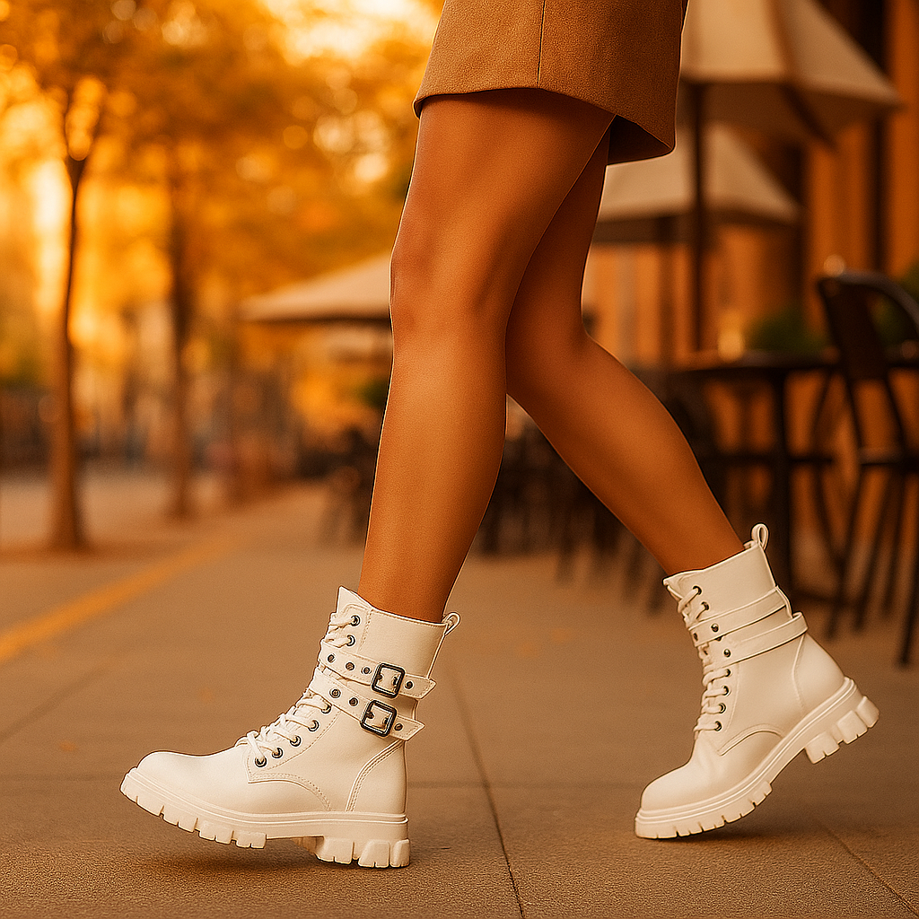 Bottines Femme à Lacets – Sangles Ajustables et Robustes