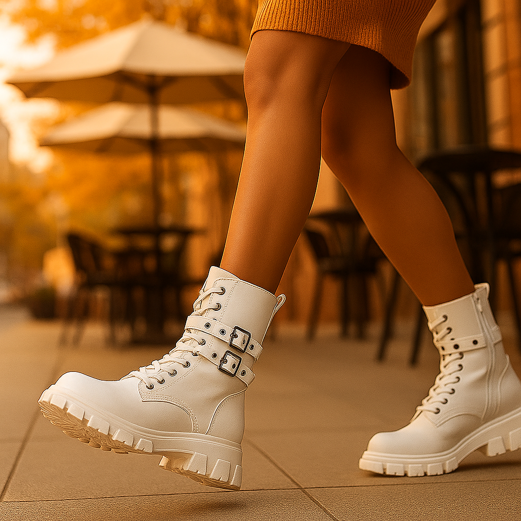 Bottines Femme à Lacets – Sangles Ajustables et Robustes