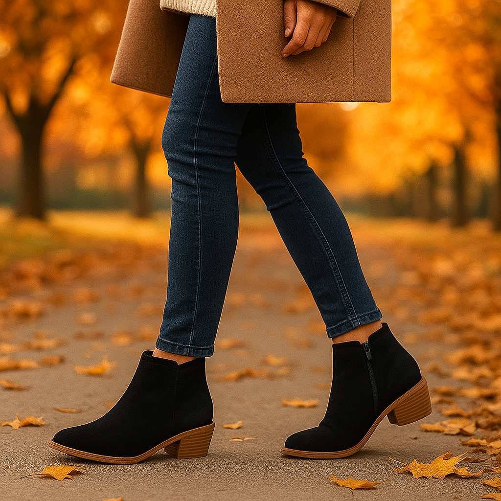 Bottines Femme – Fermeture Latérale et Matière Résistante