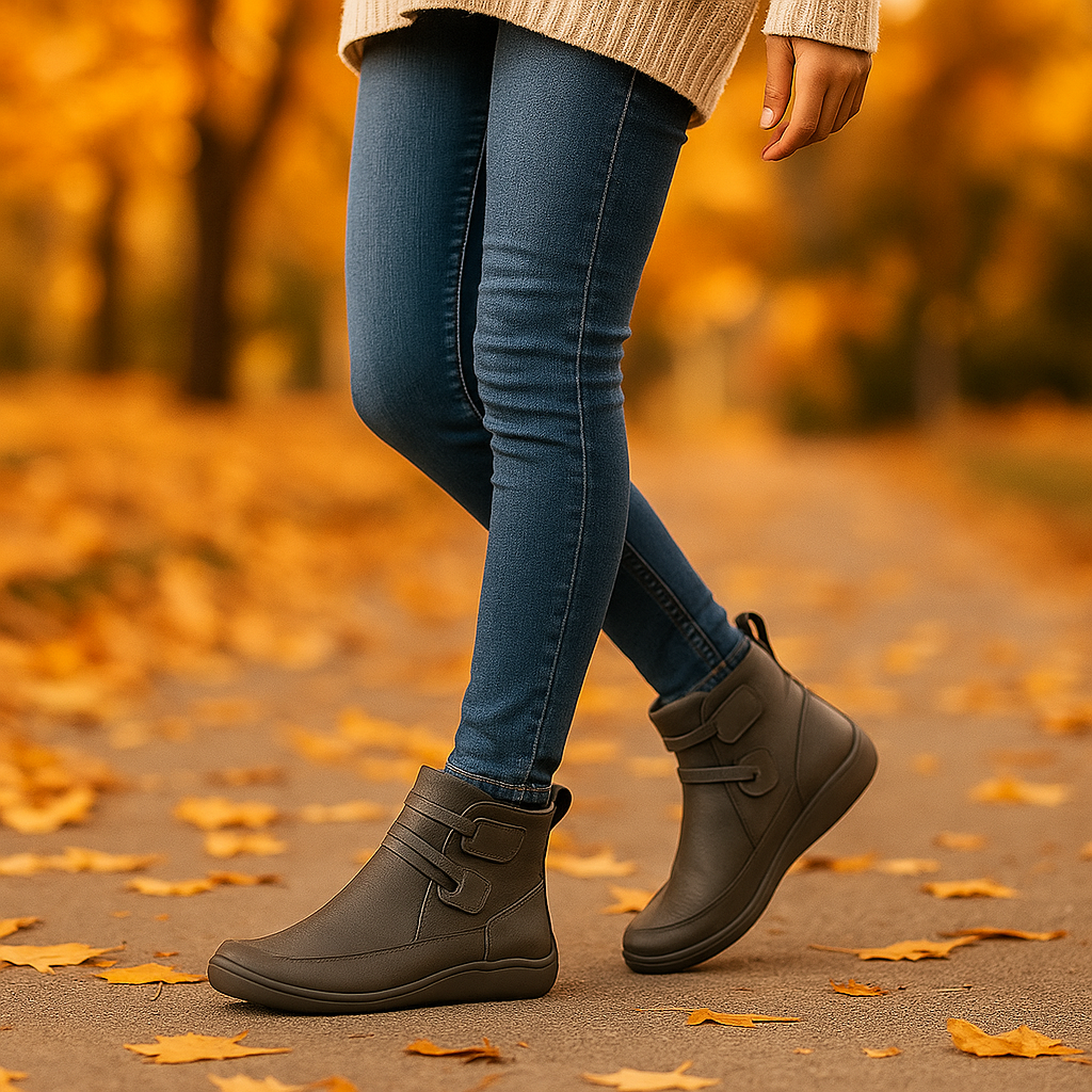 Bottines confort cuir femme