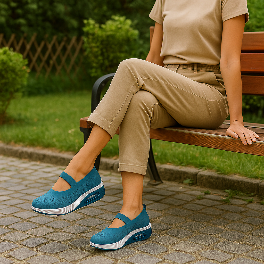 Chaussures de marche orthopédiques confort femme