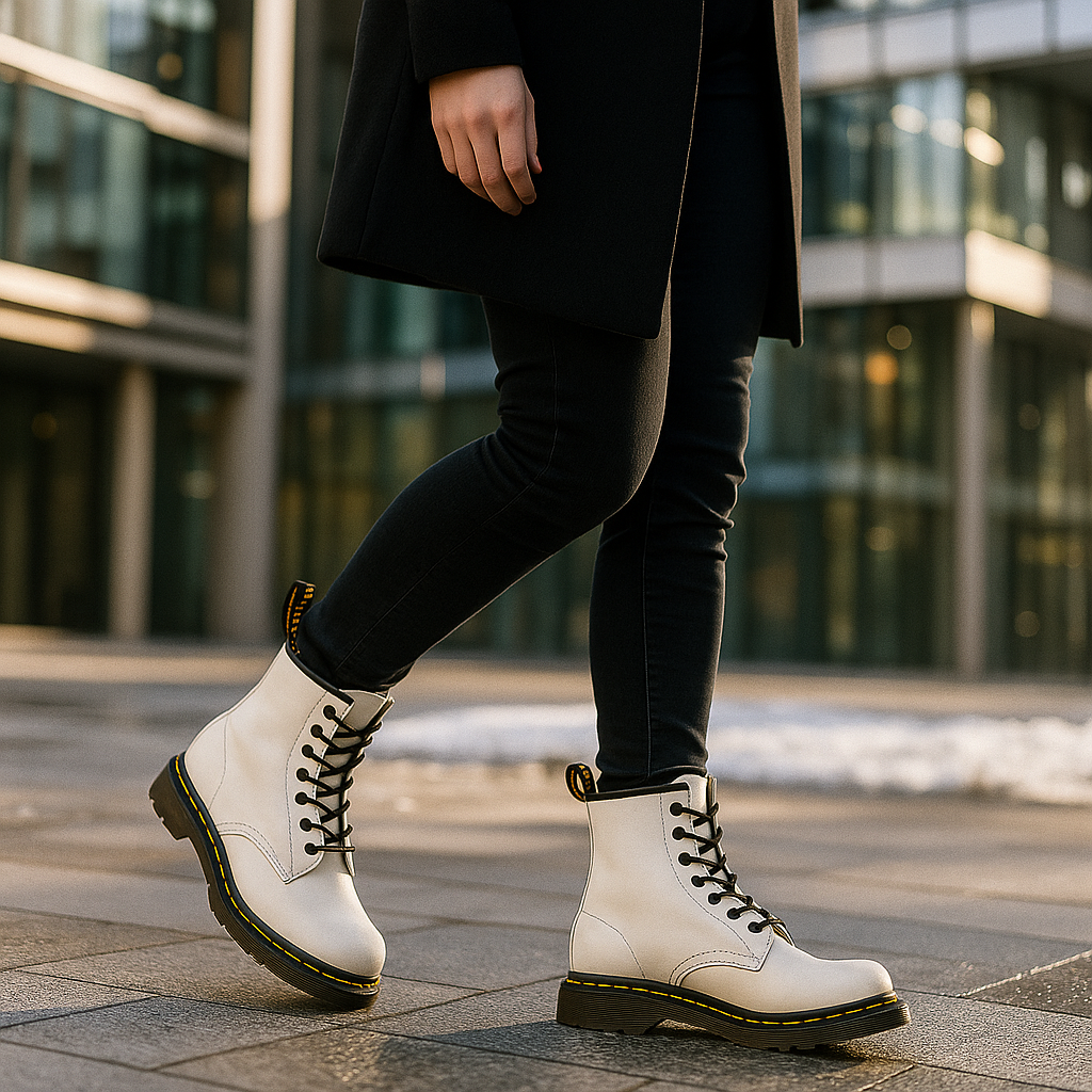 Bottes de Combat Unisex Cuir Robuste