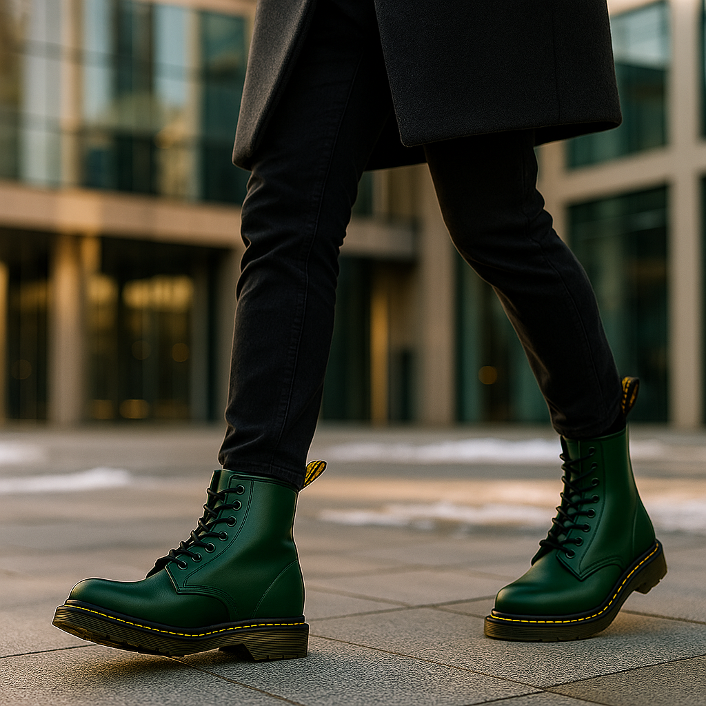 Bottes de Combat Unisex Cuir Robuste