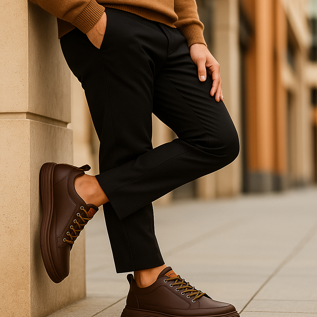 Chaussures orthopédiques homme cuir véritable