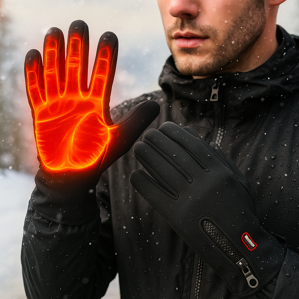 heizbare handschuhe Wasserdichte beheizbare Handschuhe – Touchscreen-fähig & rutschfest – PARIS FEMME