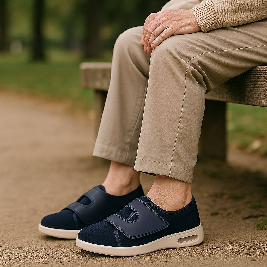 Extra breite orthopädische Schuhe für empfindliche Füße