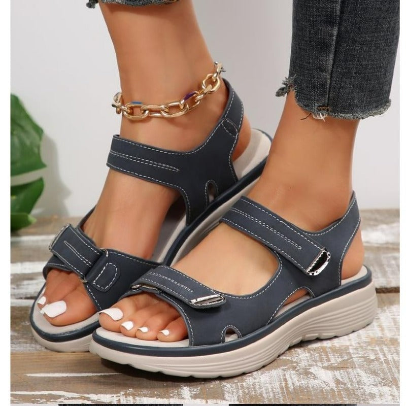 Andie - Sandales à plateforme ajustables avec deux lanières-Sandales-PARIS FEMME
