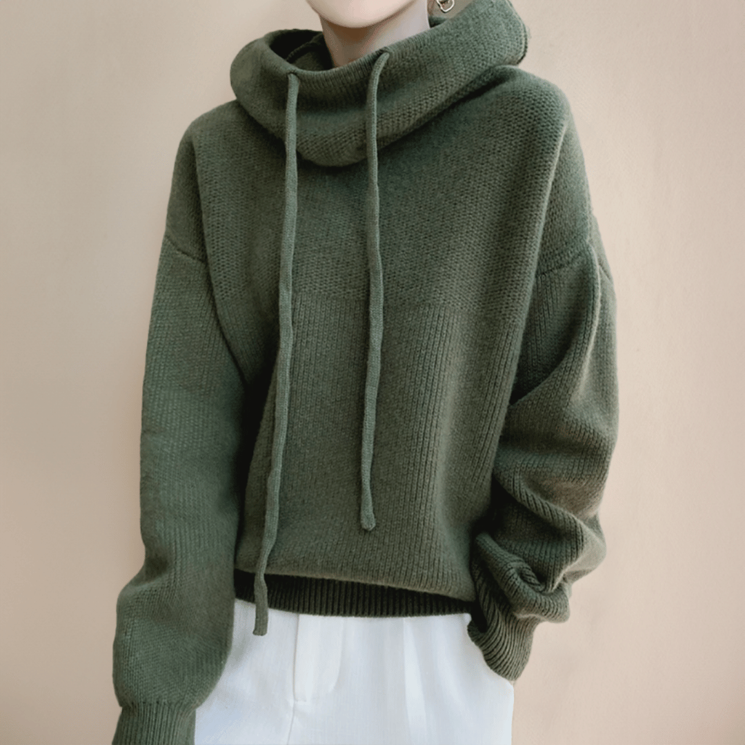 Pull Oversize Lea avec Col Roulé-Pull Col Roulé pour Femme-PARIS FEMME