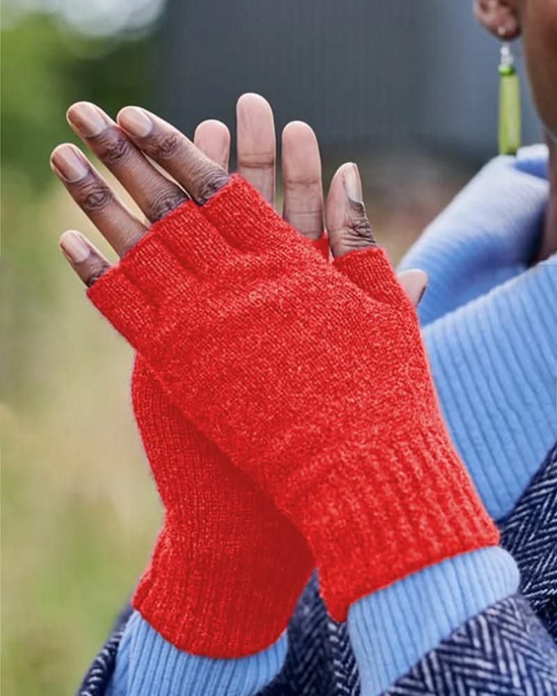 Gants unisexes à doigts coupés thermiques-ACCESSORIES-PARIS FEMME