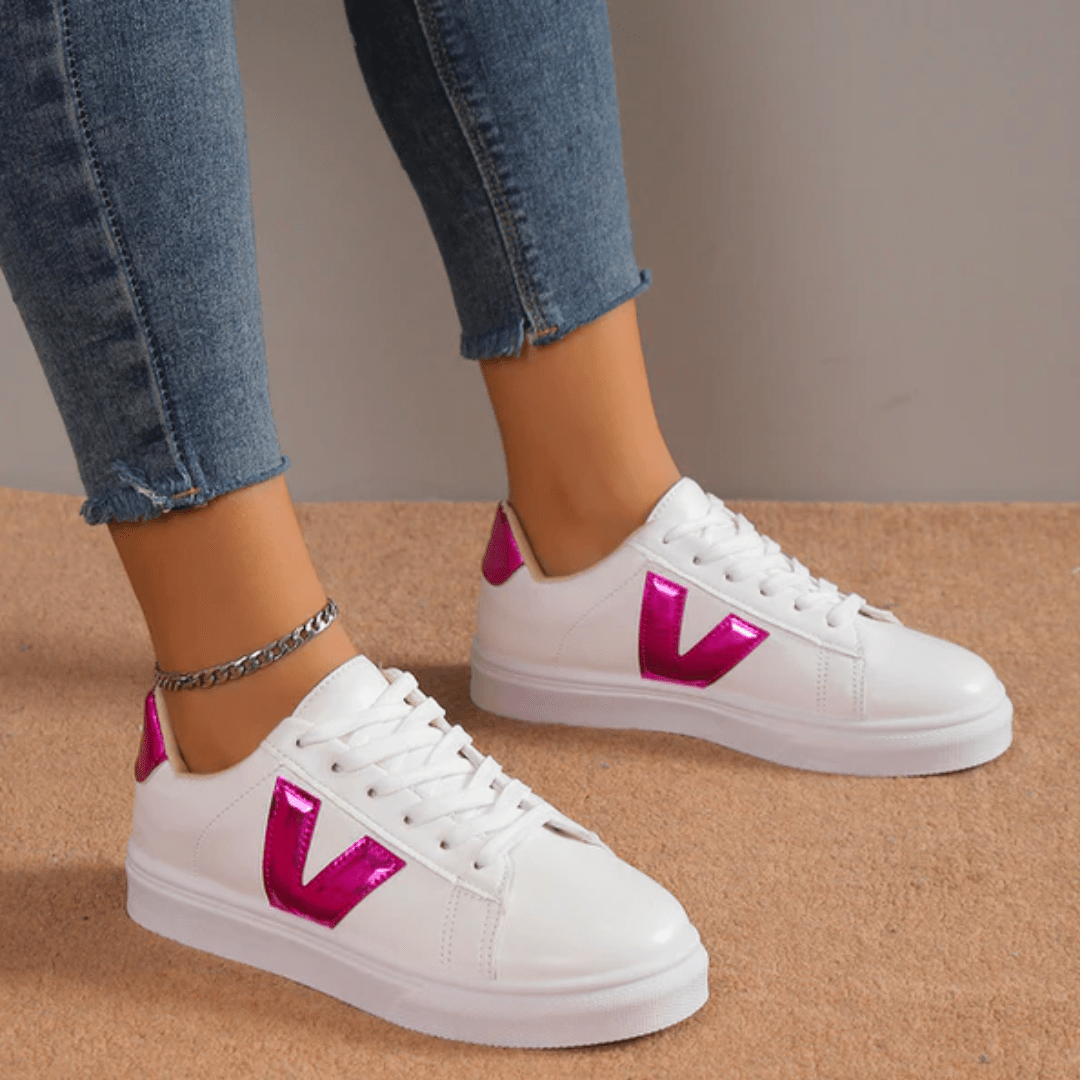 Baskets Femme Chromo V-12 - Style Sportif - Confort Optimal-Chaussures-PARIS FEMME