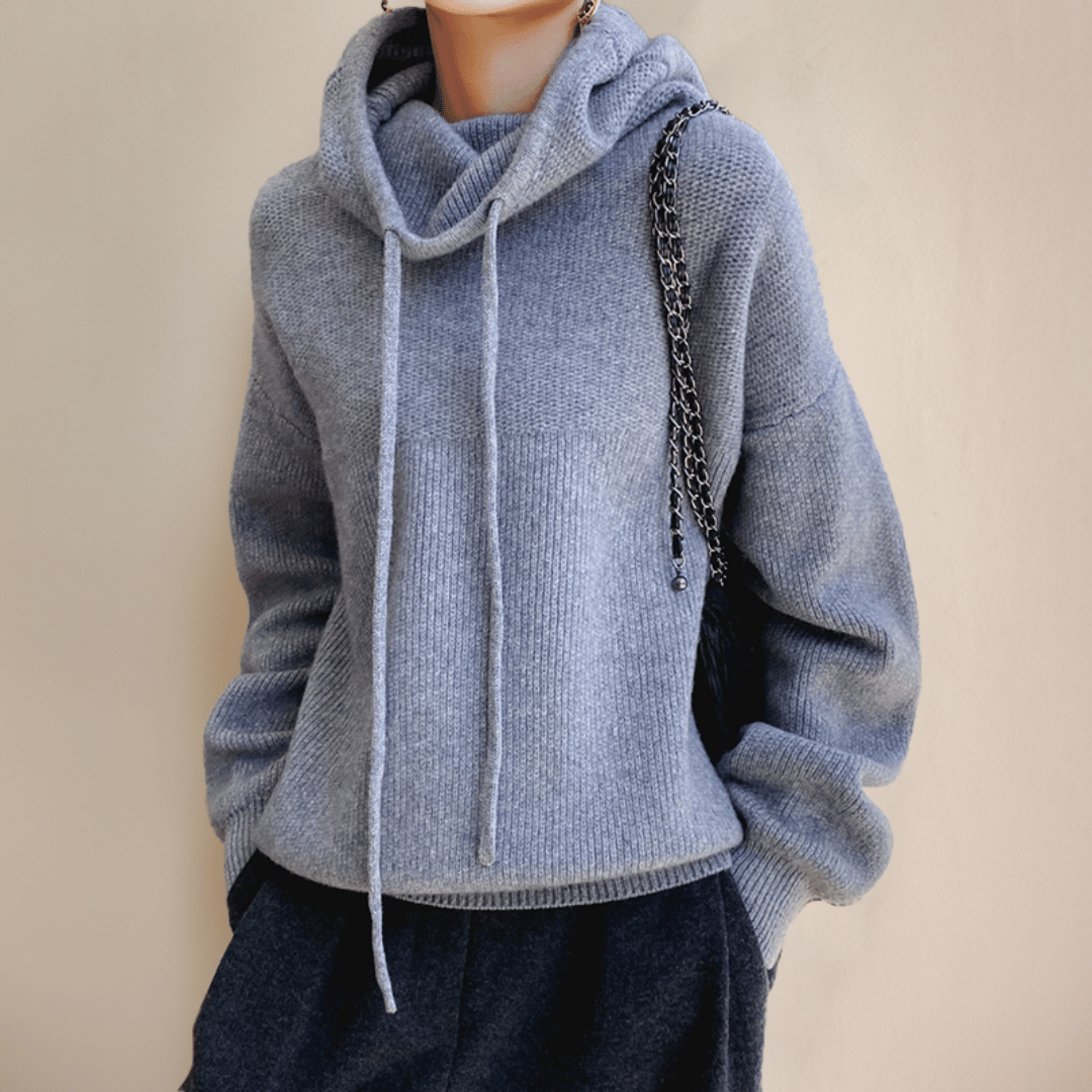 Pull Oversize Lea avec Col Roulé-Pull Col Roulé pour Femme-PARIS FEMME