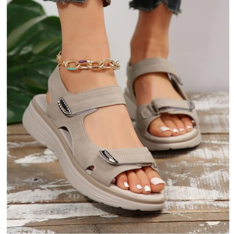 Andie - Sandales à plateforme ajustables avec deux lanières-Sandales-PARIS FEMME
