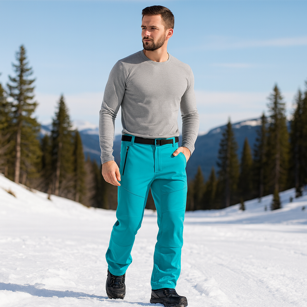 Pantalons de trekking imperméables pour femmes avec polaire