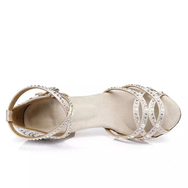 Chaussures Latines Satin Personnalisées - Talon Salsa - Danse Salon-Chaussures-PARIS FEMME