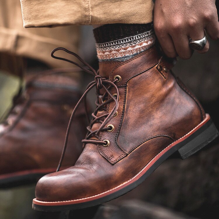 Bottes orthopédiques cuir homme - Clyde - Confort et style-Chaussures-PARIS FEMME