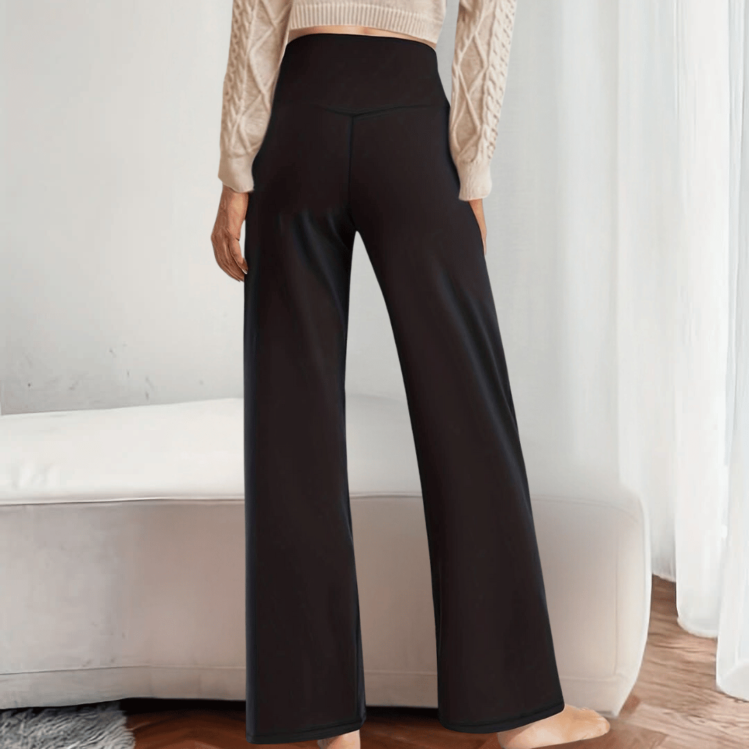Larysa Pantalons Élastiques en Polaire-Pantalon femme-PARIS FEMME