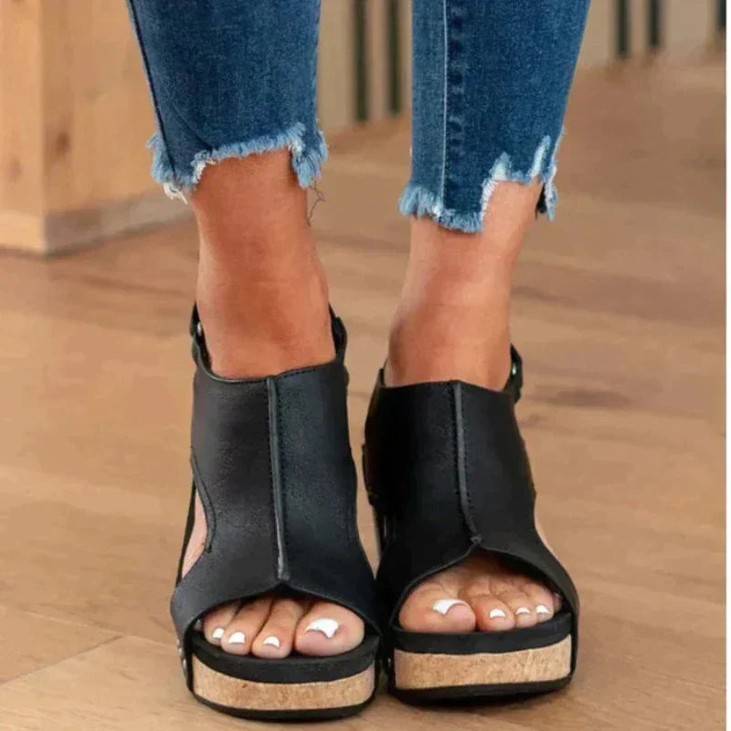 Vanessa - Chaussure orthopédique en cuir - Confortable-CHAUSSURES ORTHOPÉDIQUES-PARIS FEMME
