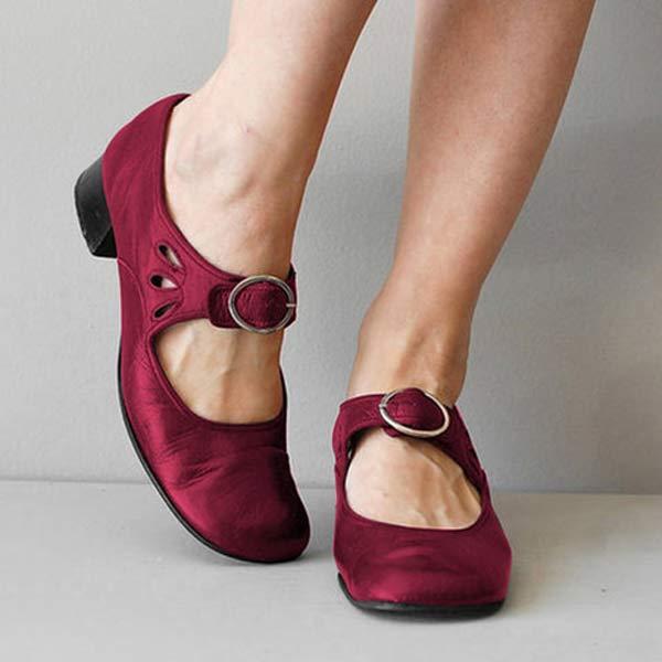 Sandales à Talon Cuir - Boucle Orthopédique Chic-Chaussures-PARIS FEMME