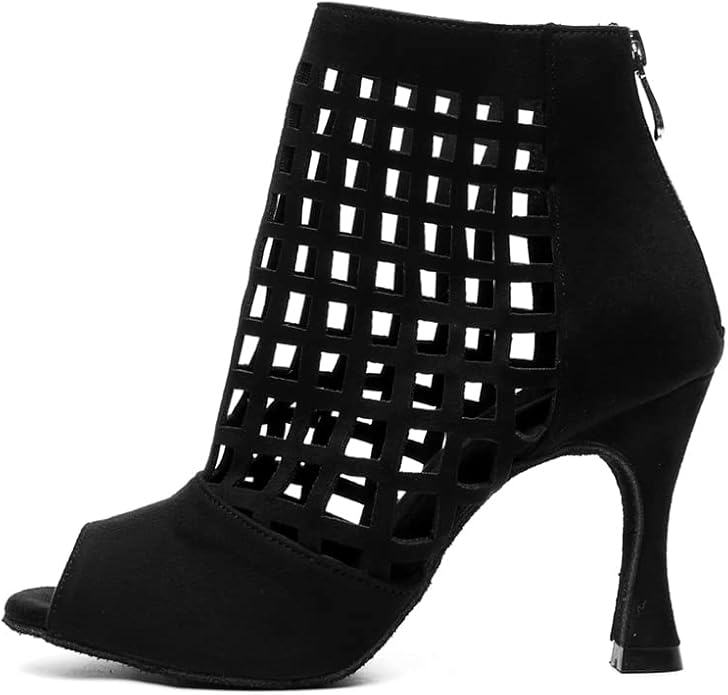 Bottes de danse jazz simili cuir avec talons femmes DS-Chaussures-PARIS FEMME