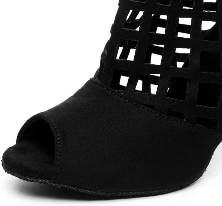 Bottes de danse jazz simili cuir avec talons femmes DS-Chaussures-PARIS FEMME