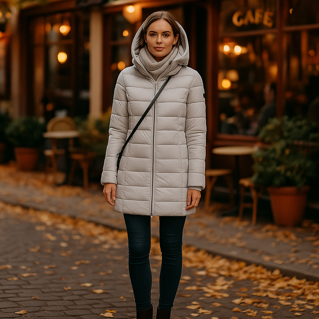 Parisfemme - Veste d'hiver en duvet femme - Capuche