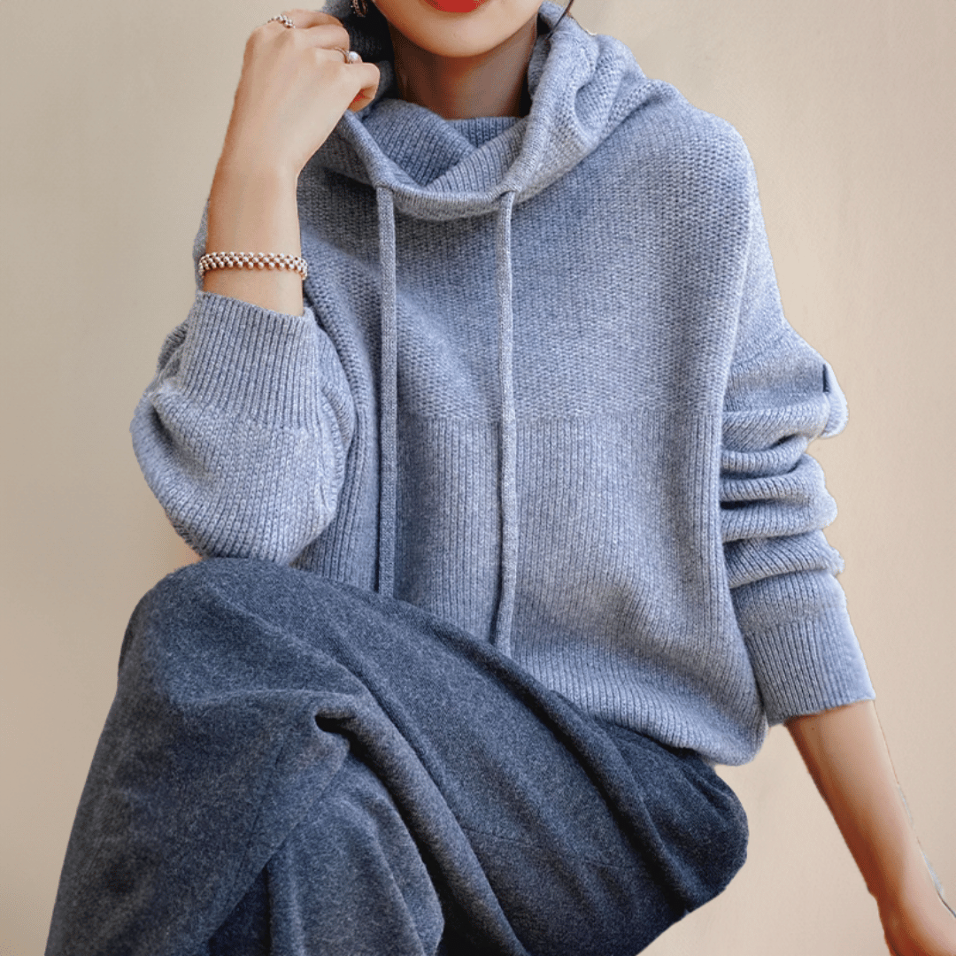 Pull Oversize Lea avec Col Roulé-Pull Col Roulé pour Femme-PARIS FEMME