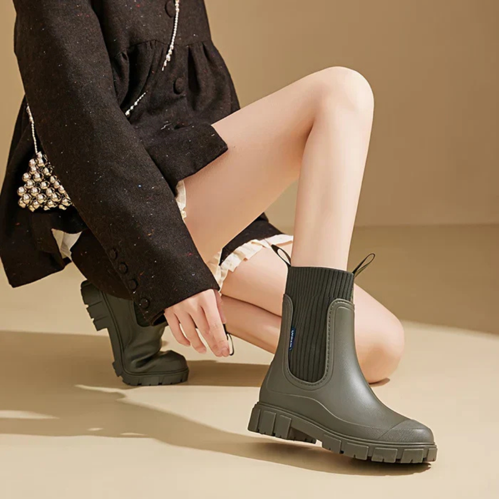 Bottes en caoutchouc tendance - Style - Pluie-Chaussures-PARIS FEMME
