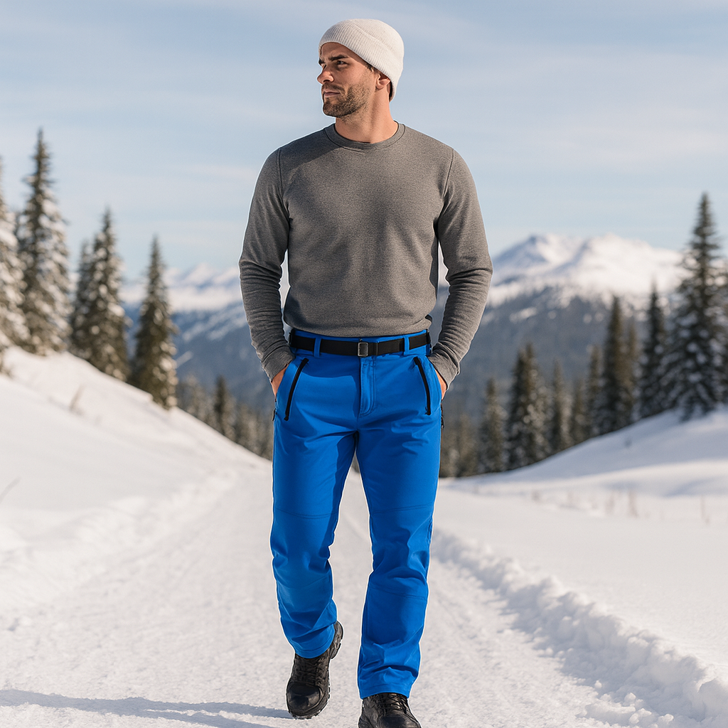 Pantalons de trekking imperméables pour femmes avec polaire