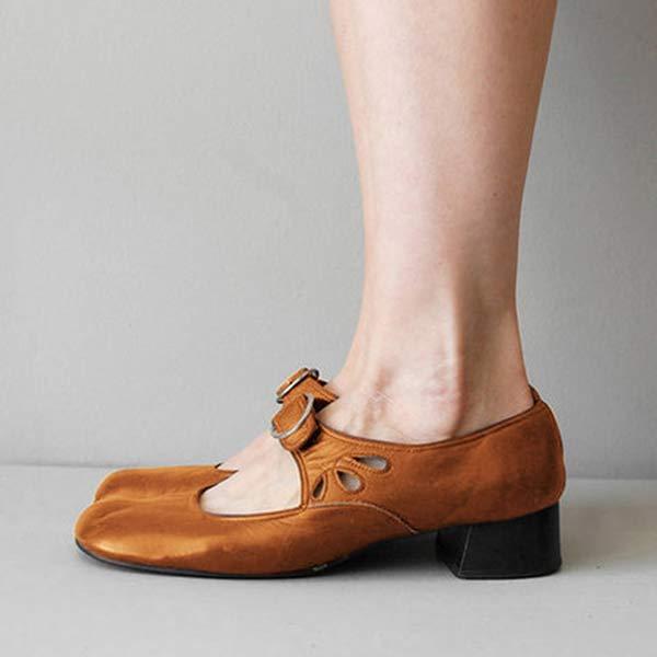 Sandales à Talon Cuir - Boucle Orthopédique Chic-Chaussures-PARIS FEMME